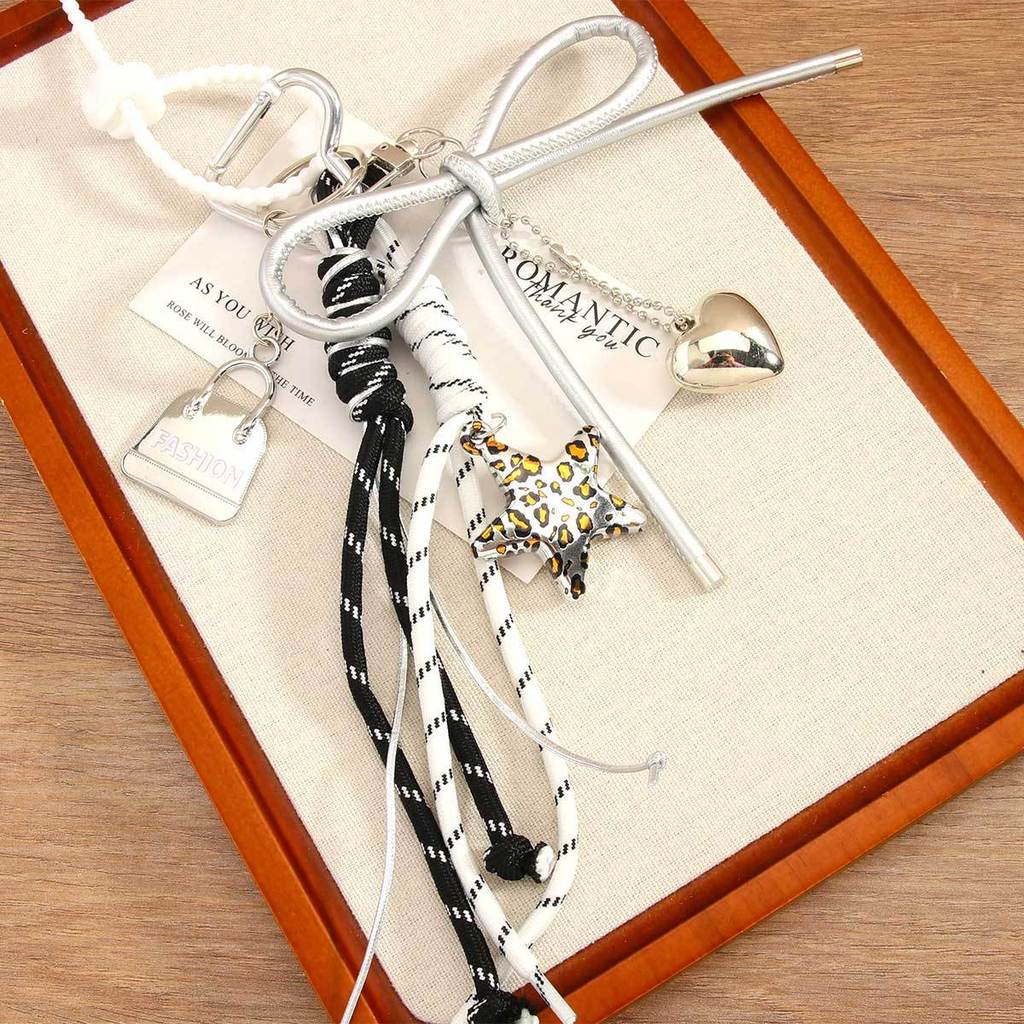 Miu Leopard Print Star Keychain For Personalized Bag Decor And Gift Ideas