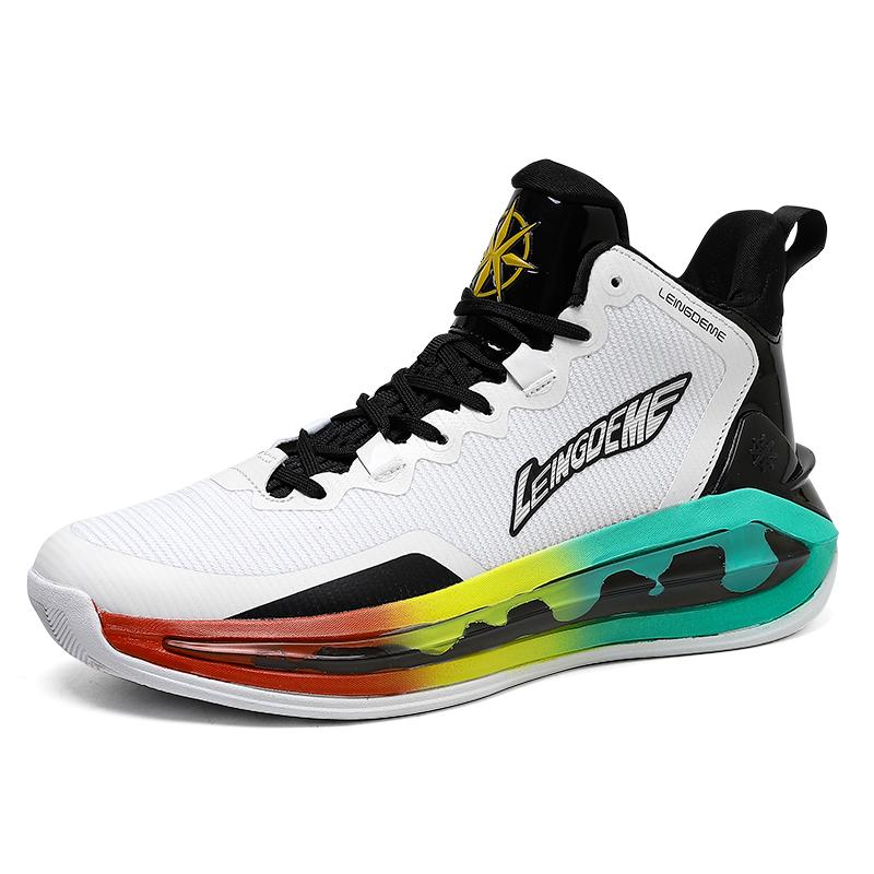 New breathable basketball shoes high top actual combat student male shoes sports professional shock absorption sports shoes