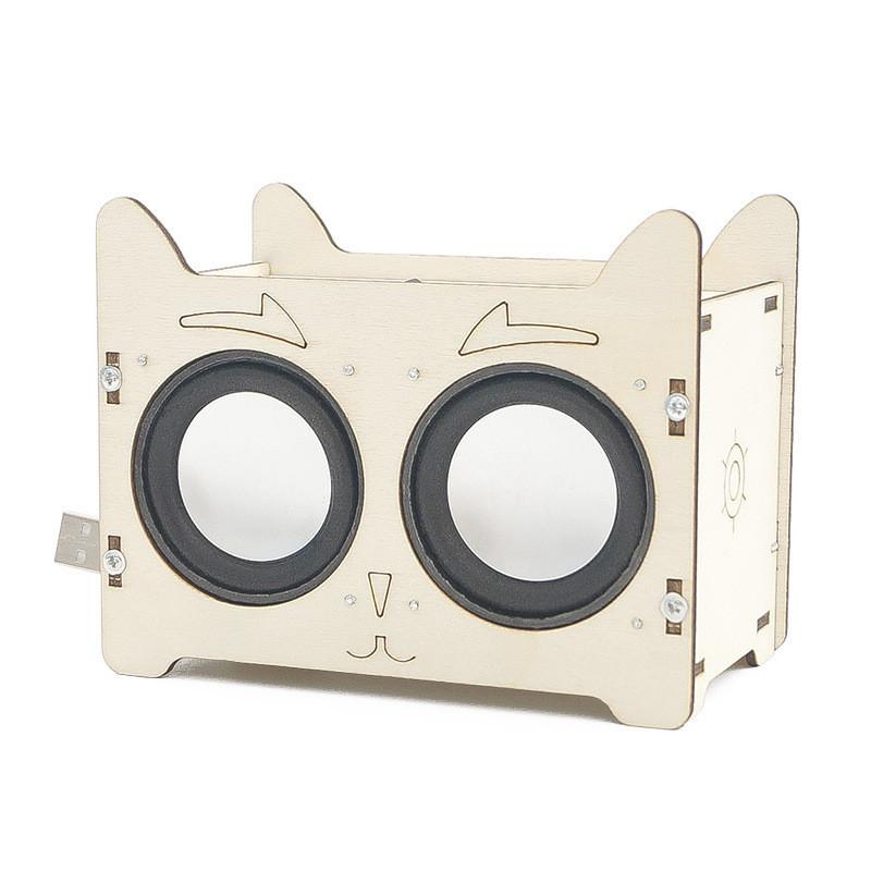 

Creative Wooden Diy Wireless Bluetooth Speaker For Kids Educational Toy