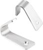 Stainless Steel J-type Wall Hanging Single Hole Hook 6 Packs Silver Hanging Coat and Hat Bag Towel with Screws