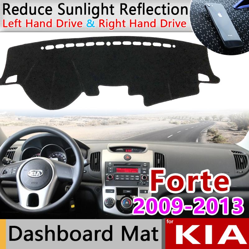 

для Forte 2009 2010 2011 2012 2013 TD Противоскользящий коврик Крышка приборной панели Солнцезащитный козырек Ковровая панель Аксессуары Cerato Vivaro Koup