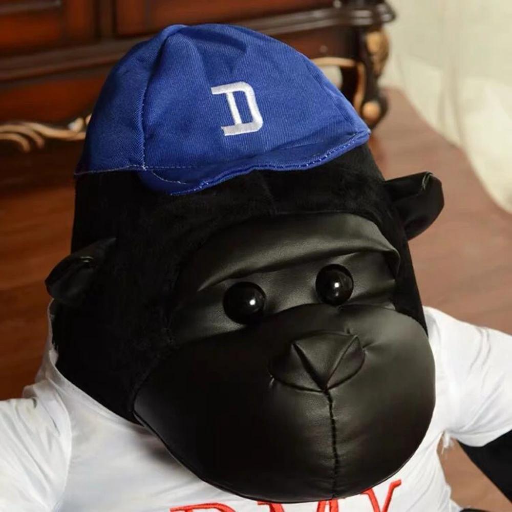 Creative Leather Chimpanzee Plush Toy With Clothes Cute Gorilla Activity Doll Kids Festival Christmas Birthday Gift