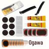 Bicycle Tire Repair Kit with Cold Patch, Glue, and Lever Tools