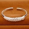 Luxury 925  Silver Open Bracelets For Women Elegant Peacock Opening Screen Bracelets Party Wedding Fine Jewelry Gifts