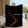 Cool Logo M-M-McLarenS-ES Blanket Flannel warm comfort soft plush blanket For Picnic Beds Sofas Homes And Bedrooms