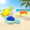 Pet Toy Molar Teeth Guard Soft Tough Chew Toy Turtle Shape Bite-Resistant Tooth Cleaner Dog Toy with Built-in Sound