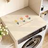Ins-Style Drum Washing Machine Dust Cover & Fridge Diatomaceous Earth Non-Slip Water Absorption Mat
