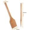 Bbq Grill Barbecue Cleaning Brush Wooden Shovel Brush Scraper Multifunctional Grill Net Oven Baking Tray Kitchen Cleaning Gadget