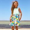 Summer New Children's Skirts Knitted Cotton Girls' Dresses Cartoon Printed Princess Dresses
