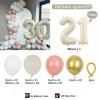 116PCS Arches Balloon Chain Set Birthday Proposal Confession Wedding Opening Party Event Scene Decoration Solid Color Balloon Se