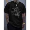 European Sizes Fashionable Printed Short-sleeve Men's Tee, Soft, Casual Loose Fit, Ideal for Workouts, Sports & Daily Wear.