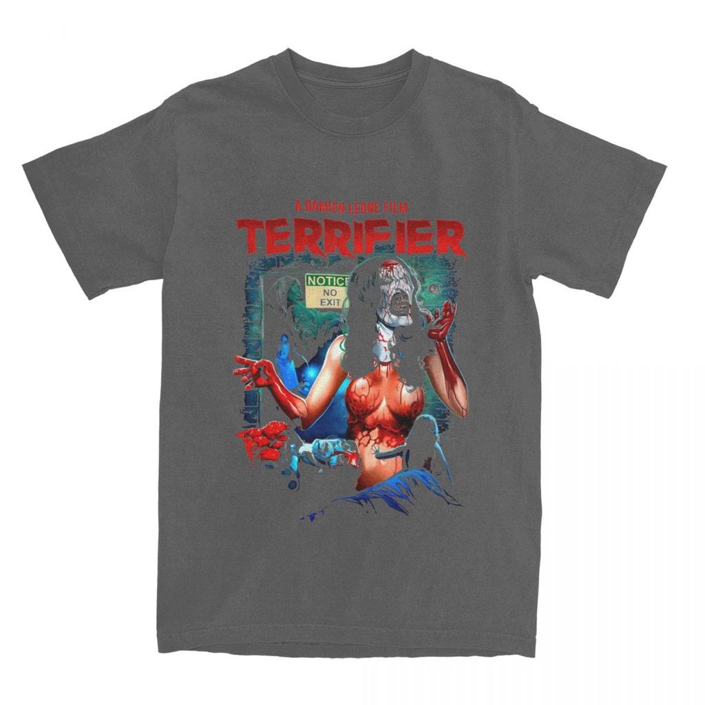 Retro Terrifier Film T-Shirt Summer Art The Clown Terrifier 3 Vintage T-Shirts Cotton Hipster Tshirt for Male Loose Clothing