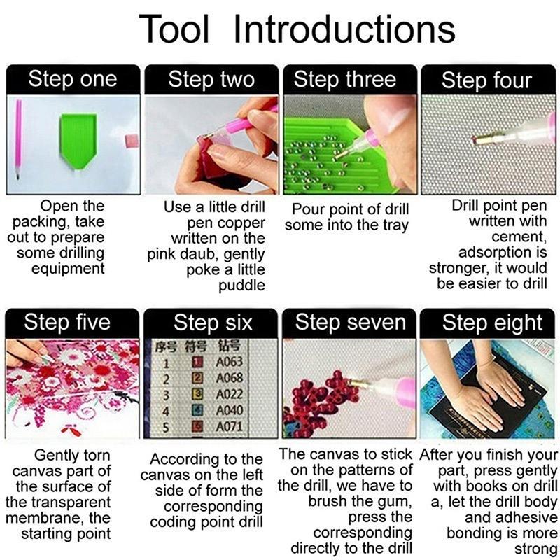 Feather Wolf Diamond Embroidery Crystal 5D Cross Stitch Diamond Painting DIY Wall Sticker