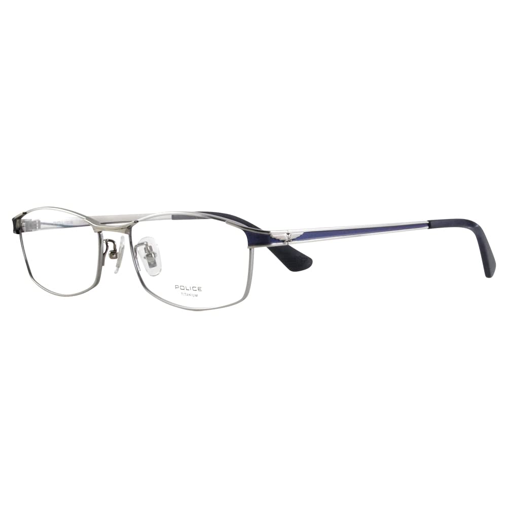 Sunglasses VPLL53J 0S11 55 2023 Model 2023 Model Square Metal Full Rim Titanium [Police] Men's