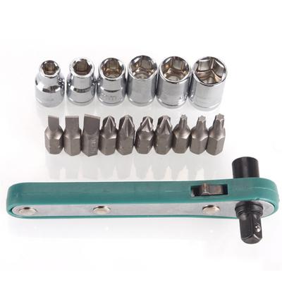 45661 Screwdriver 17Pcs Mini Rapid Ratchet Wrench Rod 6.35 Quick Socket