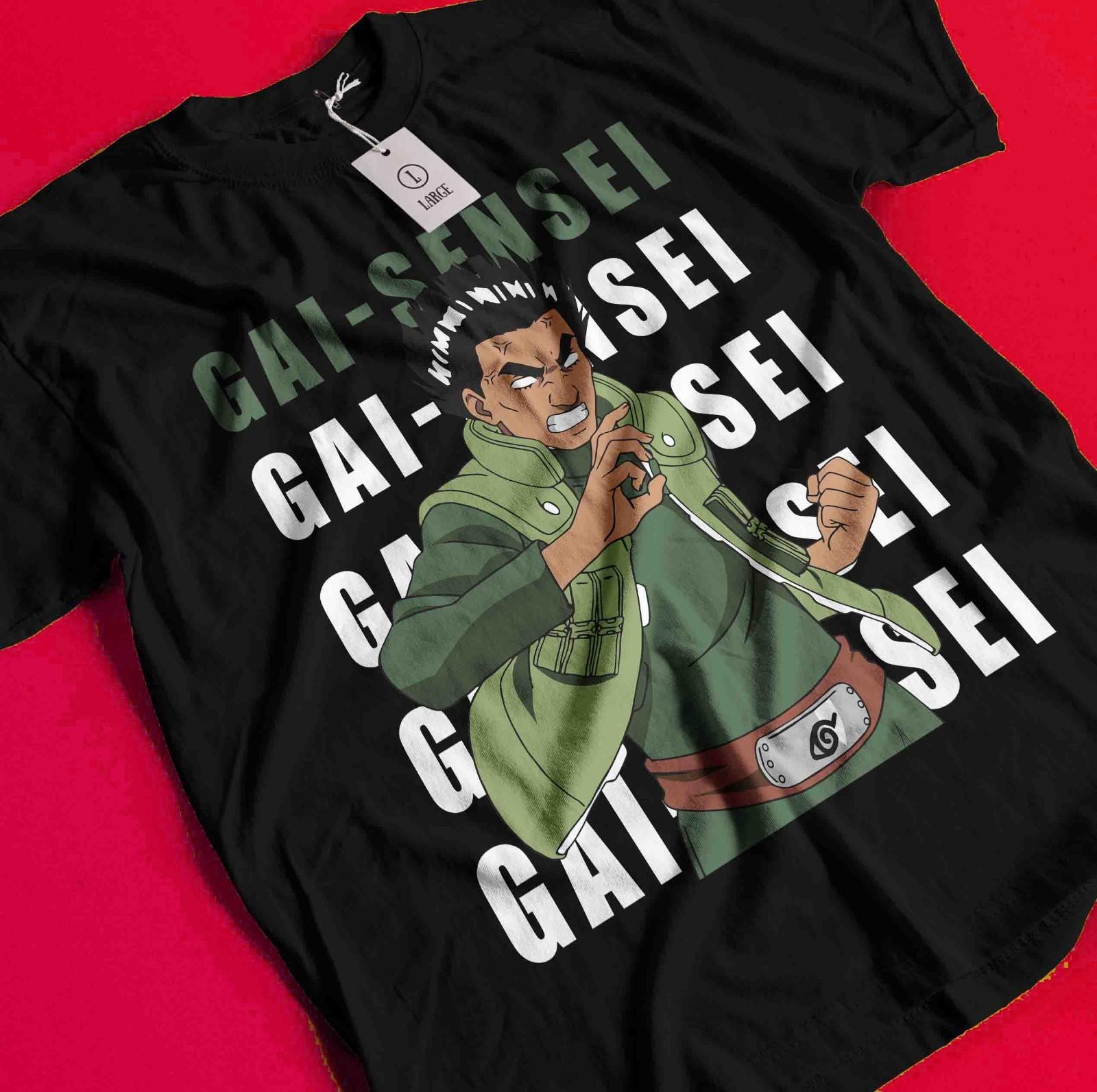 Футболка Наруто Футболка Майто Гай Рок Ли Аниме Какаши Мадара Манга Унисекс Футболка BB957 2XL