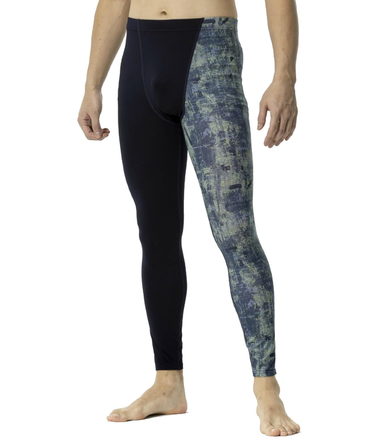 

Mizuno Graphic Long Size Navy Baseball/Softball Fleece-Lined Tights, L,