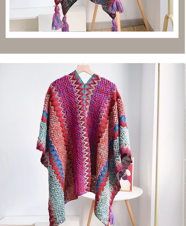 Ethnic Shawl and Cape for Tourism: Lijiang, Qinghai, Sichuan-Tibet Style