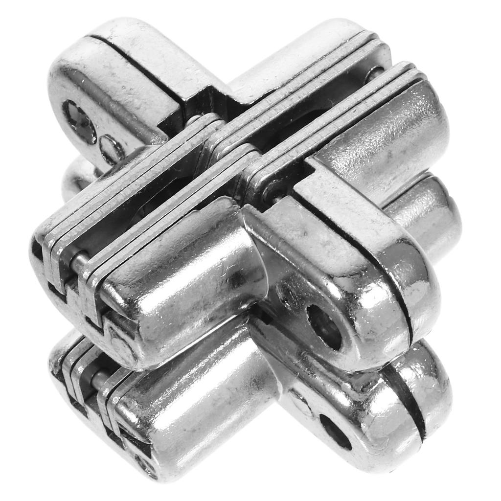 2Pcs Sturdy Zinc Alloy Hidden Door Hinges Smooth Silent Operation Thickened Load Bearing Hinges for Cabinet Wooden Box Bathroom