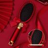 Red Cushion Comb Pair for Bride's Dowry - Wedding-Ready Accessory