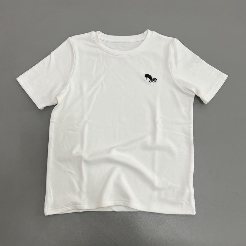 

Women s Loose Fit Short Sleeve T-Shirt with Round Neck and Embroidered Horse Logo - Spring Arrival One Size