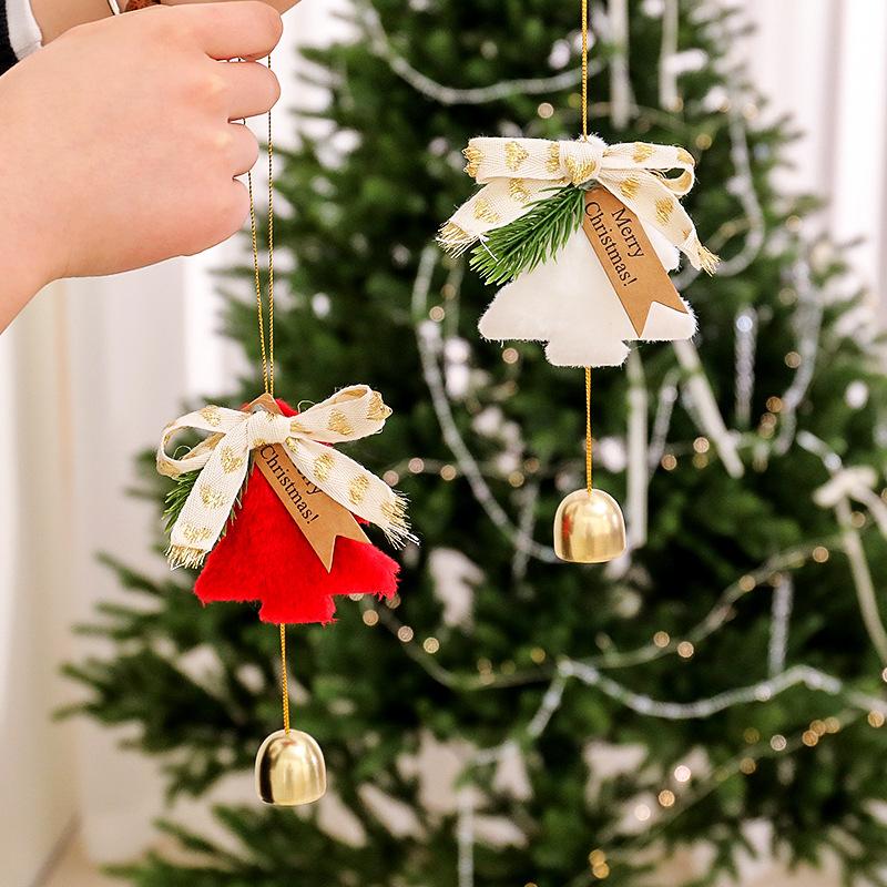 Christmas Bell Ornaments Set Hanging Bells For Tree Door Car Wind Chime Outdoor Indoor Holiday Decorations Festive Gift