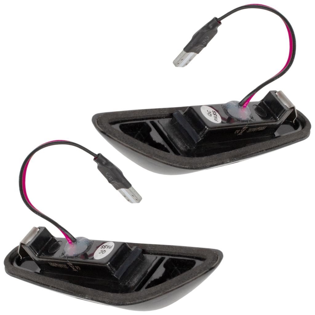 BMW Serie 1 E81 E82 E87 E88 Indicatore di Direzione Laterale LED Dinamico Fumé, Set da 2