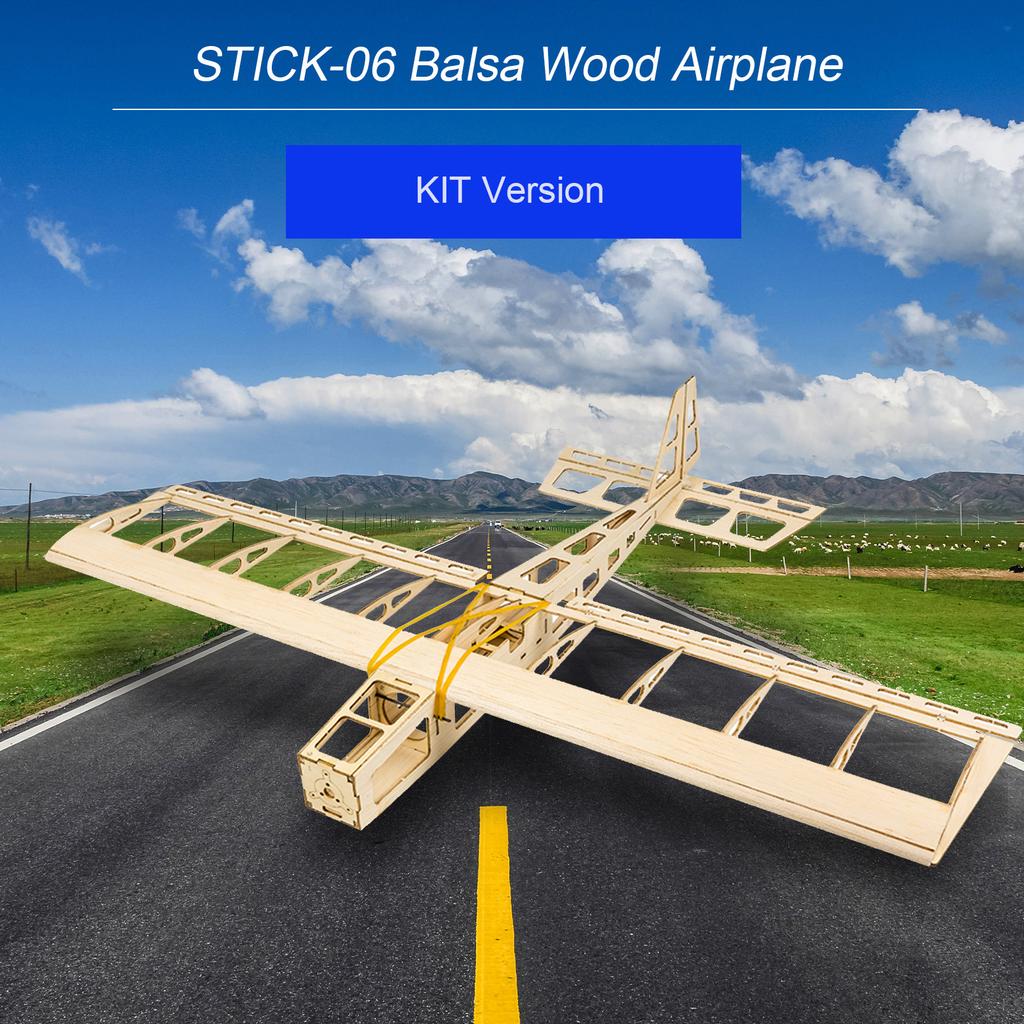 Dancing Wings Hobby R03 STICK 06 Airplane 580mm Wingspan Balsa Wood DIY Electric Aircraft RC Flying Toy PNP Version