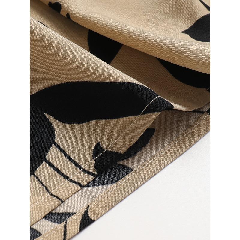 Dámské ležérní letní jarní sukně s květinovým vzorem