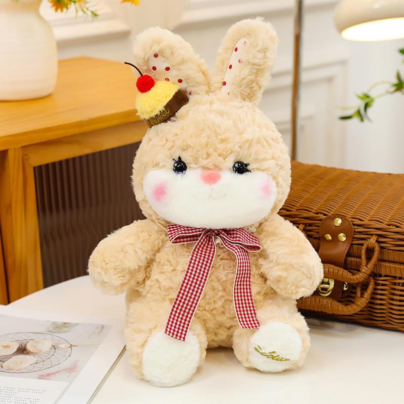 Plush Bunny Bear Toy With Pp Cotton Filling For Kids Girls Boys Gift