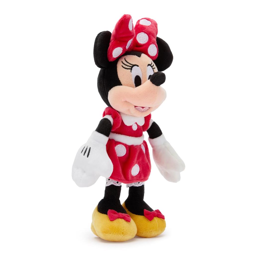 Disney Minnie Mouse Plush Toy - Red - Mini Beanbag - 9 1/2 Inches