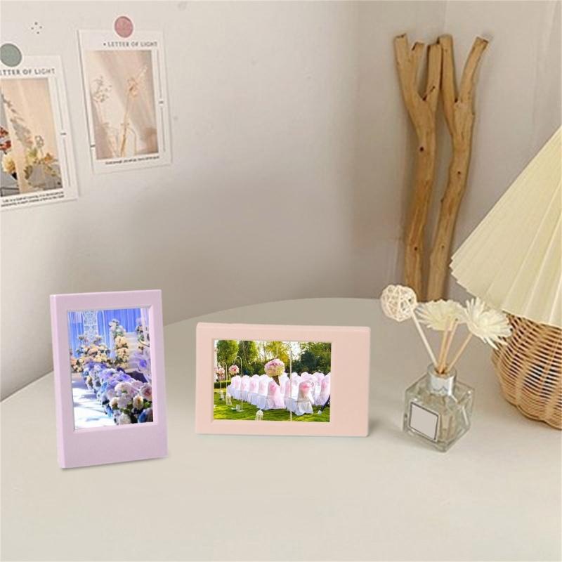 3Inch Minimalists Instantly Photo Frame Light ABS PP Materials Easy Installation For Desk Table Decorations 4pcs