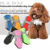 Soft Summer Pet Dog Shoes Breathable Waterproof Reflective Night Safe Boots for Small Medium Dogs Outdoor Walking XGX03
