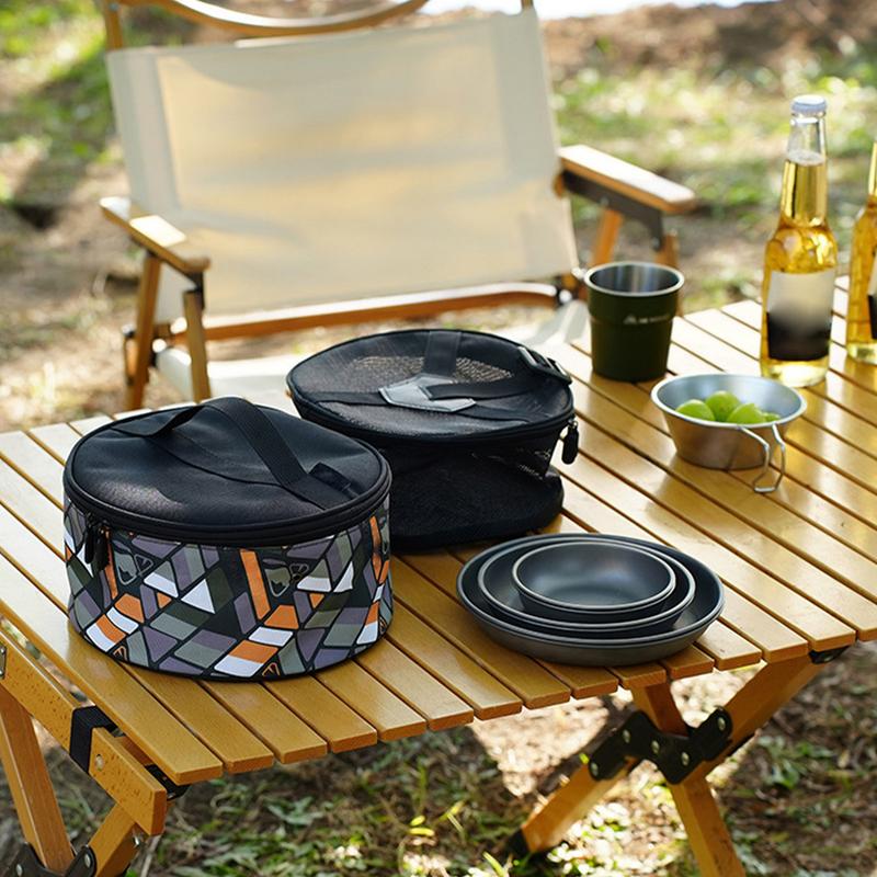 Camping Cutlery Storage Bag Camping Travel Cooking Utensils Organizer Travel Cooking Storage Bag Outdoor Portable Camping