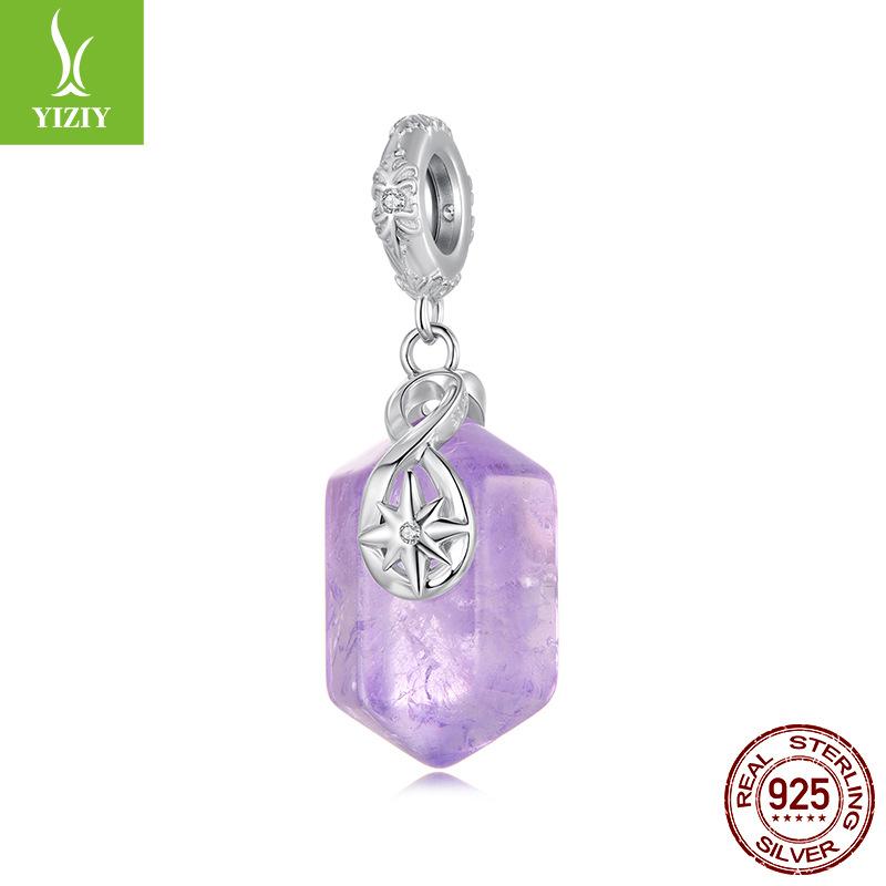 Energy Tianhe Stone Crystal Lucky Pendant Collection S925 Sterling Silver Tree Of Life Beaded Accessories