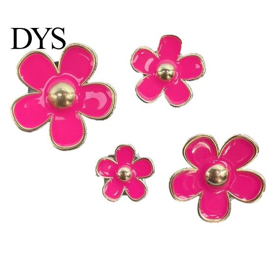 Car Aromatherapy Clip 4Pcs Flower Air Freshener Vent Mount Long Lasting Fragrance Alloy Outlet Odor Removal Type Automotive Diffuser Accessories