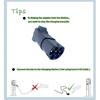 Přenosný 220V Typ 2 Male Konektor do Schuko Zásuvky Nabíjecí Adaptér pro EV Nabíječku EV Konektor