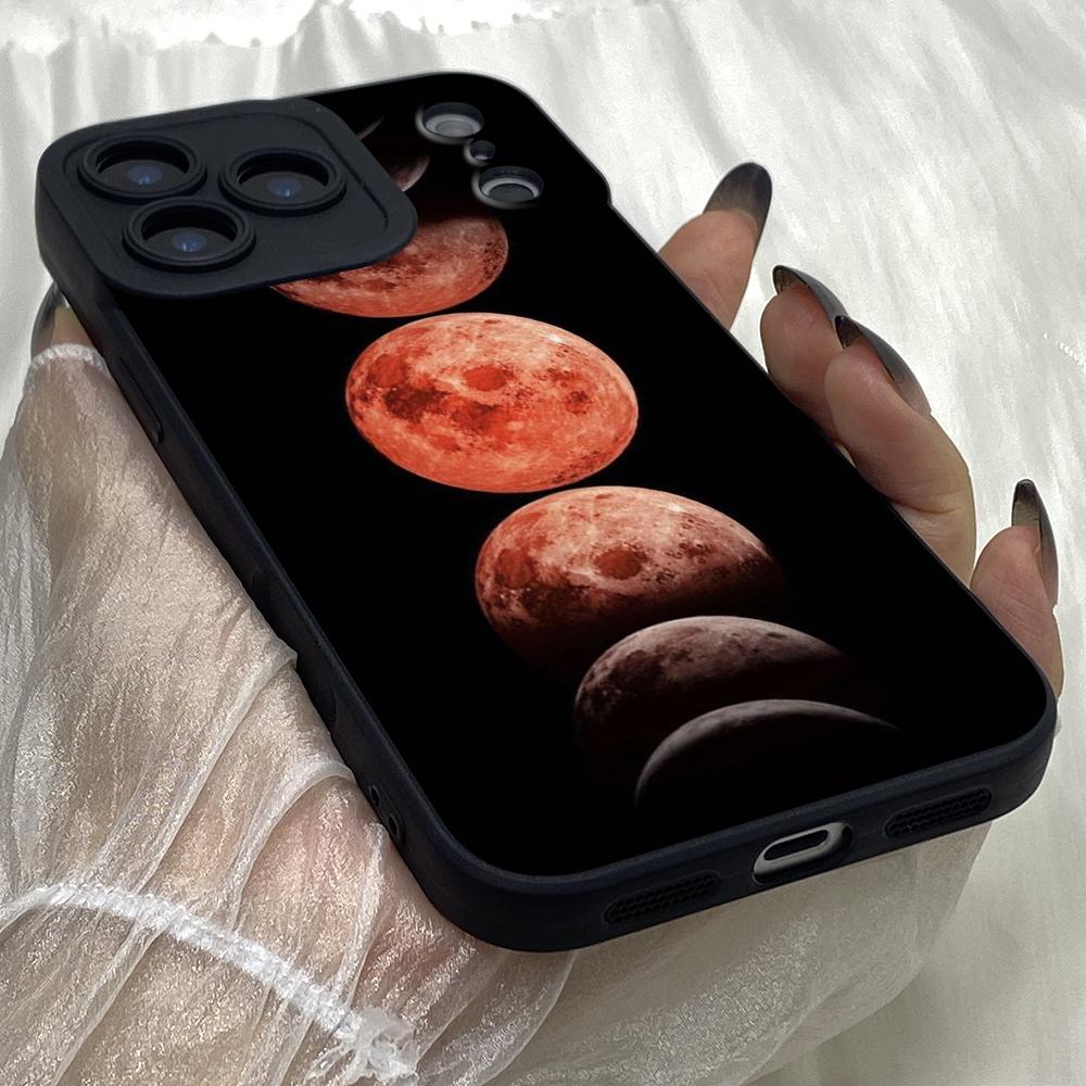 M453 Cute space astronaut moon Art Angel Eyes Soft Phone Cases for iPhone Samsung Galaxy Xiaomi Rdemi Huawei Honor Infinix Realme OPPO All Model Case