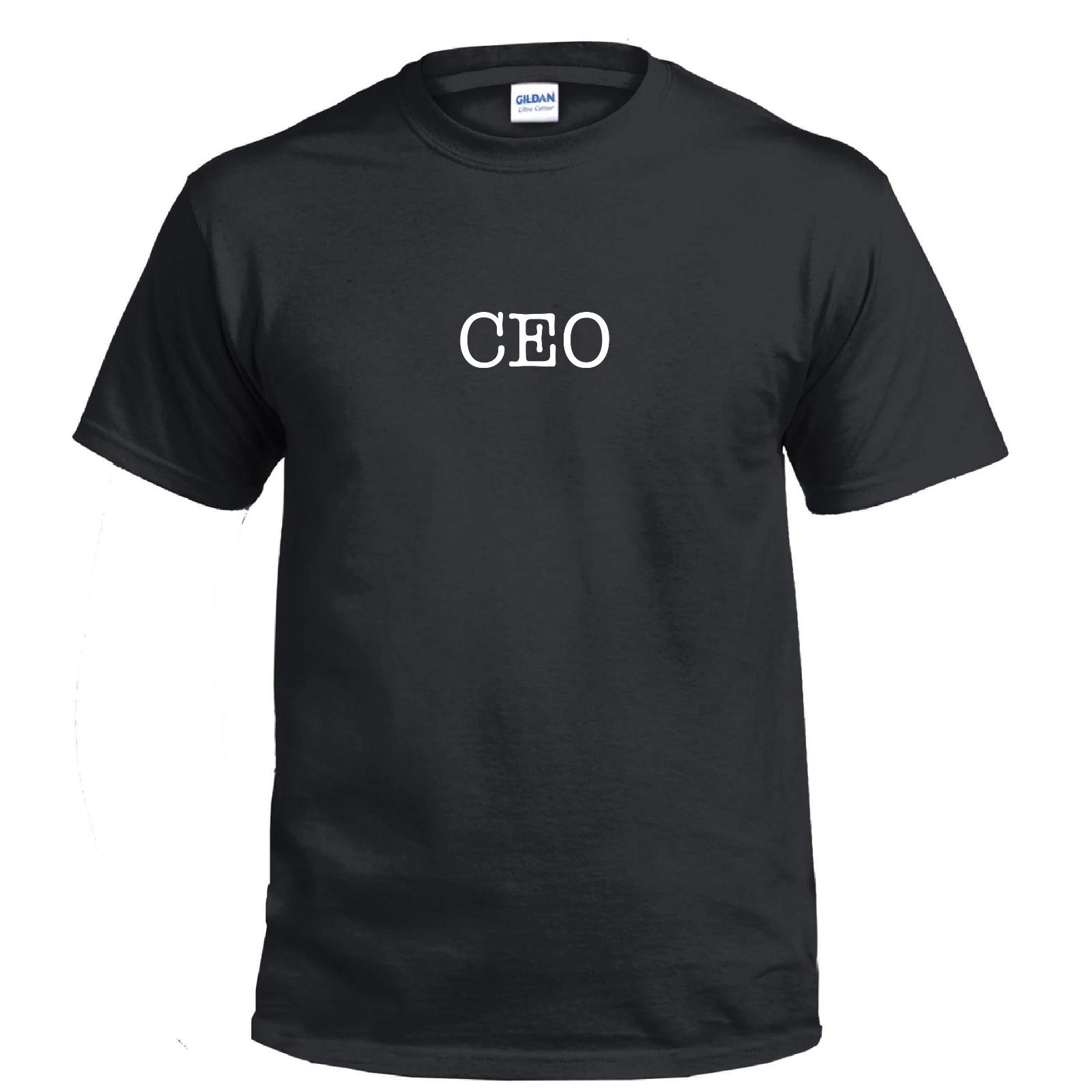 CEO Chief Executive Officer Boss Business Work Funny Shirt Gift Cotton T-Shirt 4XL