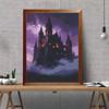 DIY Full Drill Diamond Painting Kit Gothic Castle Cloud Night Sky Rhinestone Canvas Art Relaxing Handmade Gift for Adults