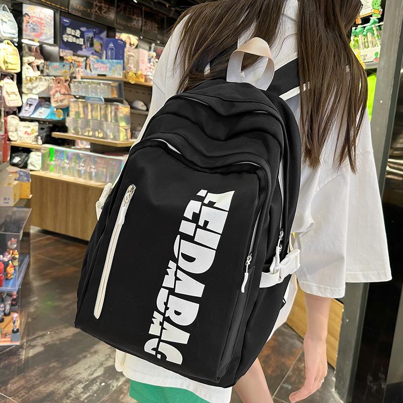 School Bag Elementary School Girl Junior High School Student High School Student College Student Backpack Boy Letter Backpack
