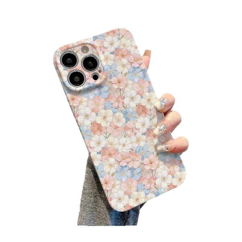 Gradual change of flowers for Apple 17promax cartoon cute iPhone16Pro lens all-inclusive 15 new 14