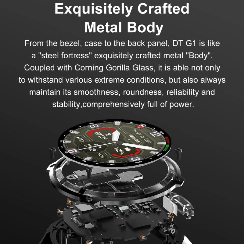 2026 New Military Smart Watch 860Mah Battery GPS Compass 10ATM Waterproof Tactics Sport 4GB Memory BT Call Smart Watches for Men Outdoor Smart Watch