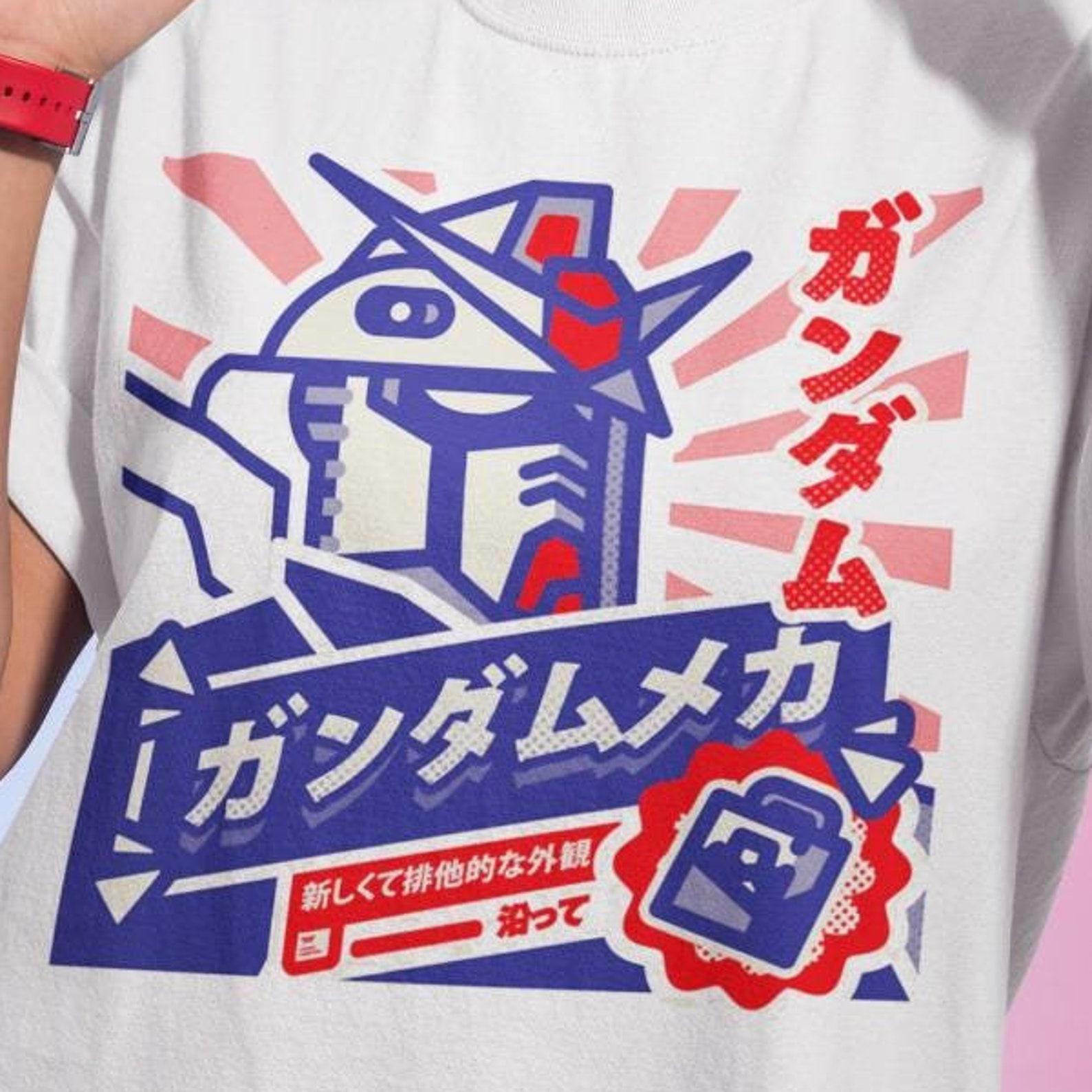 GUNDAM- MAZINGER Z Classic T-Shirt, Anime Tee, Robot Graphic Shirt, Japanese Animation, Unisex Cotton Top, Retro Cartoon Clothing M