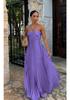 Europäisches/Amerikanisches Trägerloses Plissee-Neckholder-Kleid - Damen Sommer Einfarbig Ärmellos Strand Resort Kleidung