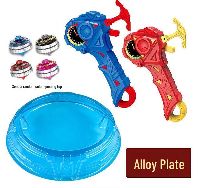 Free Shipping Dual Alloy Burst Gyro Toy - Magic Light Pull String Battle Gyro