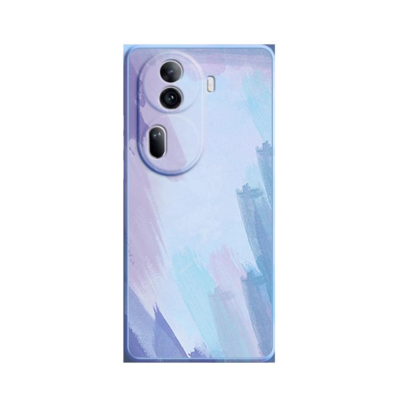 Liquid silicone anti-fall case for OPPO Reno 11 Pro/10/9/8/7/6 mobile phones.