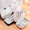 PU Leather Jewelry Storage Box Earrings Jewelry Organizer Case Portable Jewelry Box  Travel