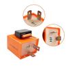 Universal Hazard Warn Hyper Flash Relay for Motorcycle Turn Signal - 12V Speed Adjustable, 2 Pin, LED Electronic Flasher Relay - Direct Replacement -