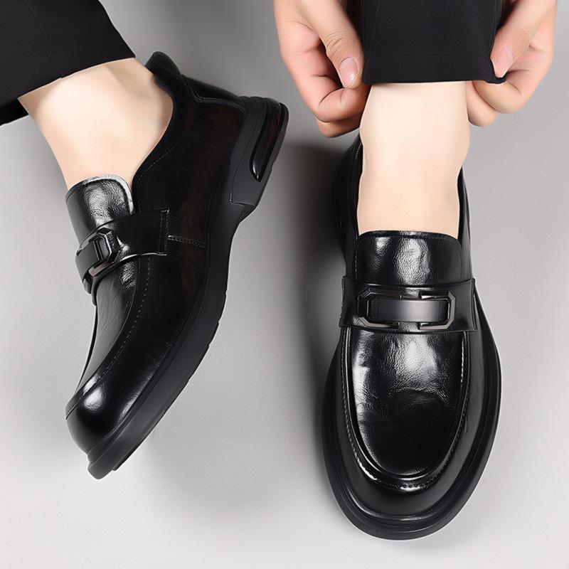 FashionBrand Genuine Leather Men Casual Shoes Breathable Soft Men Loafers Italian Brand Moccasins Slip On Black Driving Shoes